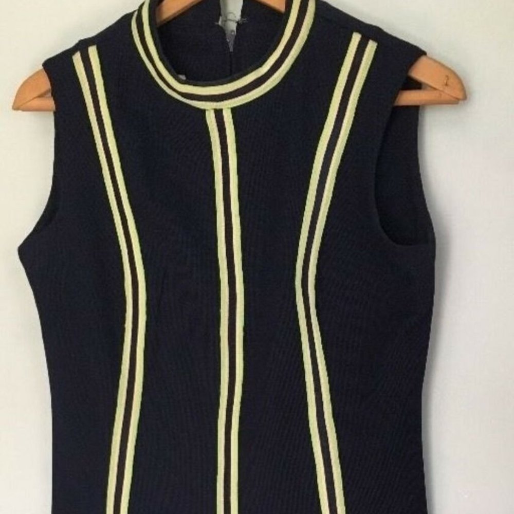 Vintage Betty Hartford Knit Dress Striped preppy